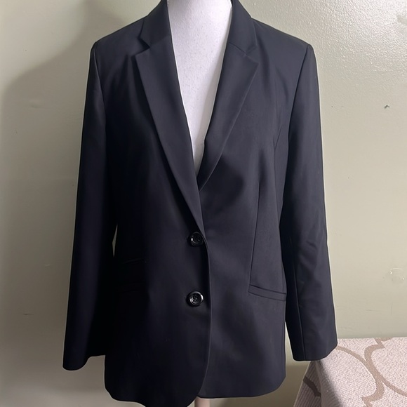 Chico's Black front pockets 2 button closure blazer jacket, Chico’s size 1, M, 8 - Picture 1 of 13